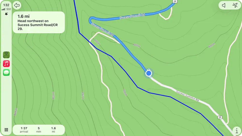 CarPlay navigation